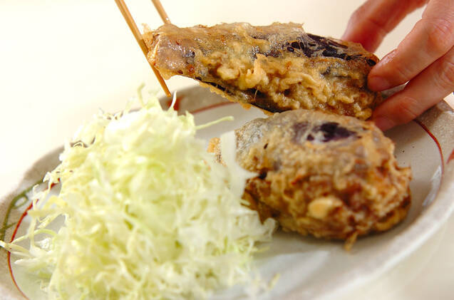 ゴママヨソースがけナスのはさみ揚げの作り方の手順10