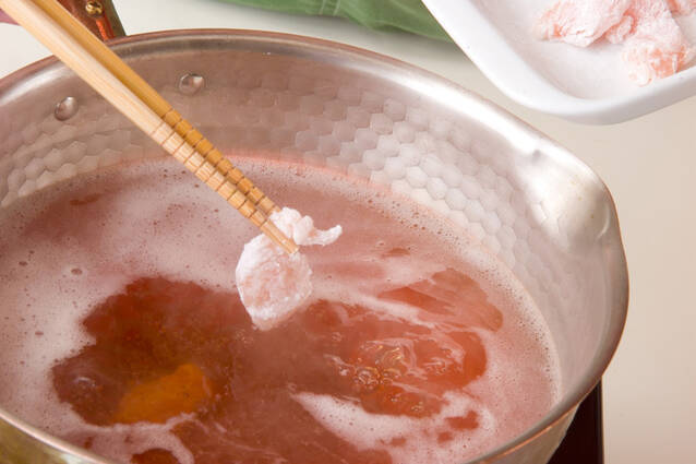 鶏ささ身のお吸い物の作り方の手順3