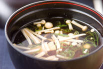 鶏ささ身のお吸い物