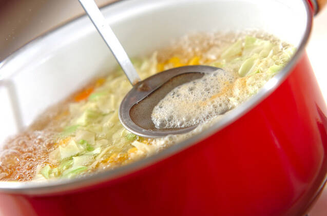 ベジタブルスープの作り方の手順4