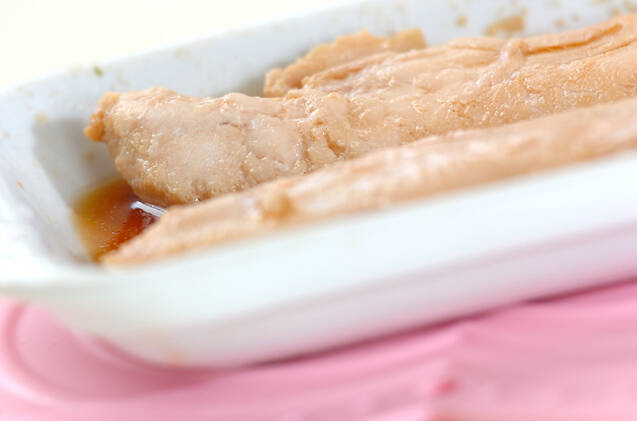 ささ身とミツバののり和えの作り方の手順1