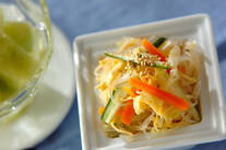 春雨と錦糸卵の酢の物