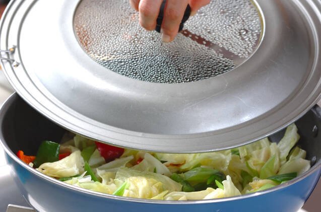 春キャベツの炒め物の作り方の手順7