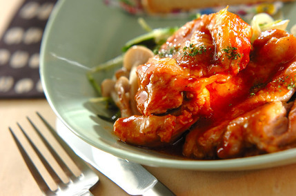 チキンのケチャップ焼き