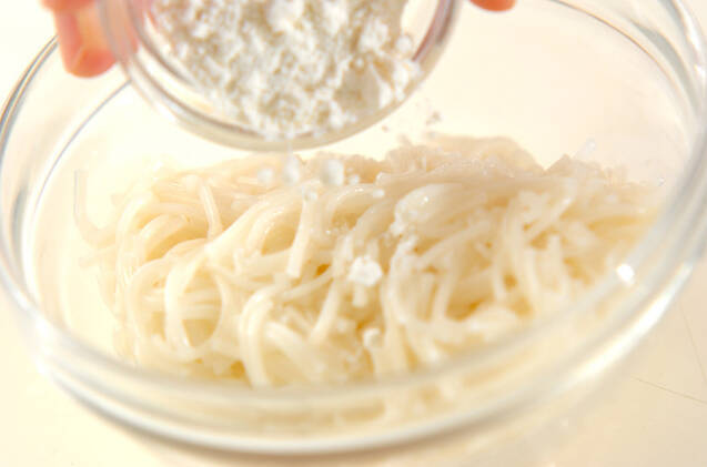 素麺お焼きの作り方の手順1