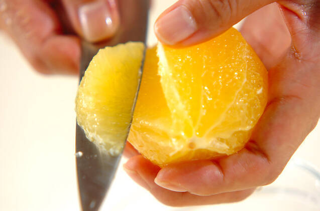 クレソンとオレンジのサラダの作り方の手順2