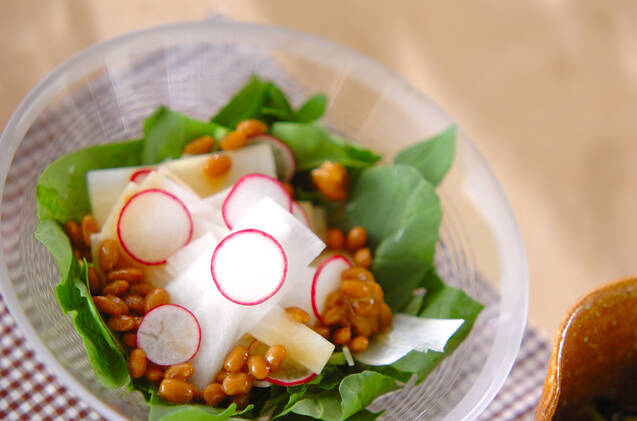 大根サラダ納豆ドレ