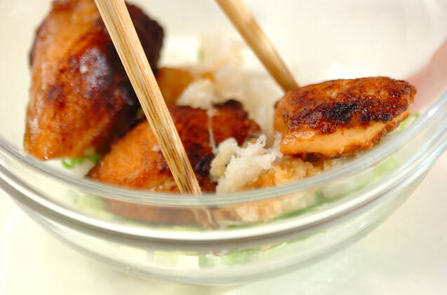 鮭のおろし和えの作り方の手順3