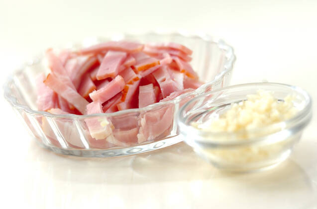 ジャガイモとベーコンの卵焼きの作り方の手順2