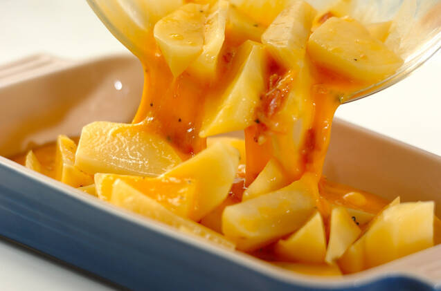 ジャガイモとベーコンの卵焼きの作り方の手順5