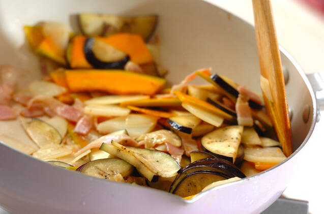 具だくさんオムレツの作り方の手順6