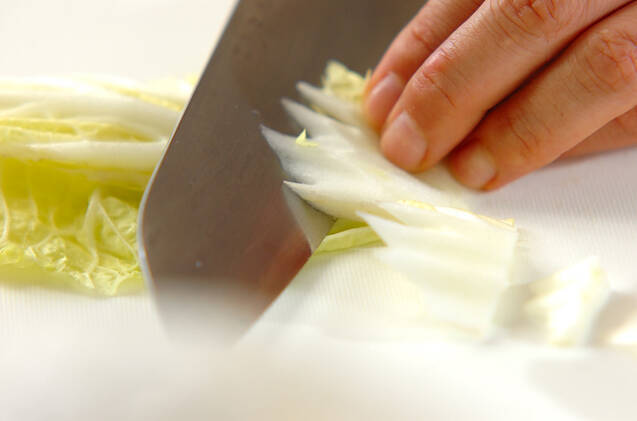 白菜のシンプルサラダの作り方の手順1
