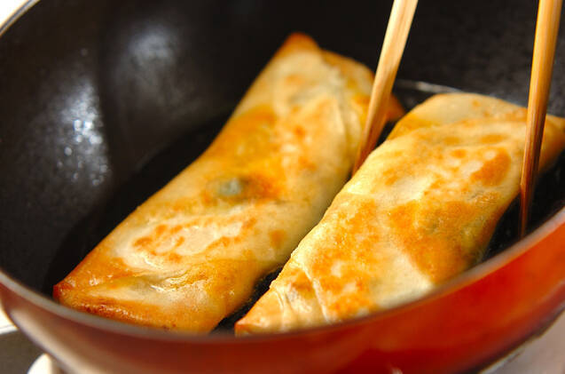 カボチャの春巻きの作り方の手順6