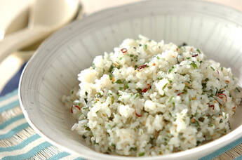 大葉のペペロンチャーハン