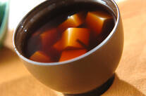 豆腐と塩昆布のお吸い物