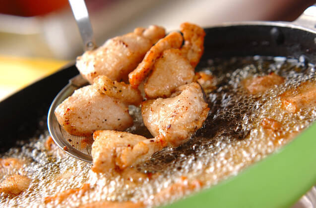 鶏の唐揚げサルサソースの作り方の手順3