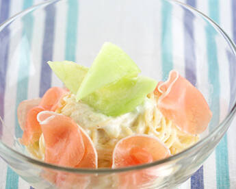 生ハムフルーツパスタ