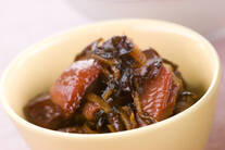 鶏もつのショウガ煮