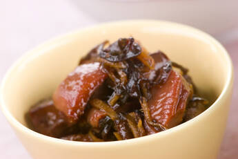 鶏もつのショウガ煮