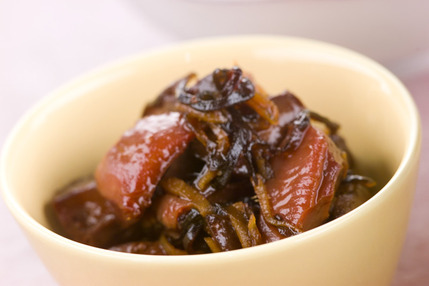 鶏もつのショウガ煮