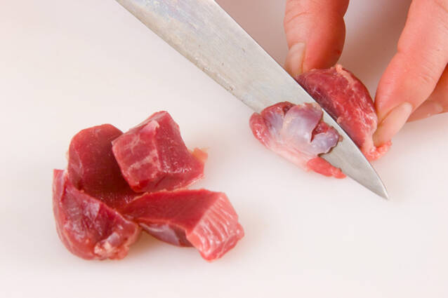 鶏もつのショウガ煮の作り方の手順2