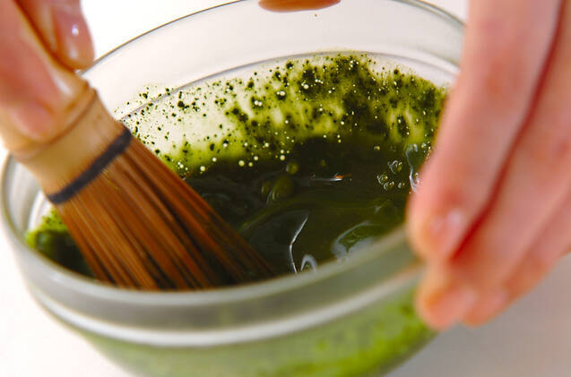 抹茶かんてんの作り方の手順1