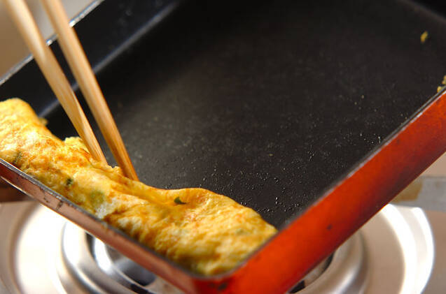 切干し大根入り卵焼きの作り方の手順3