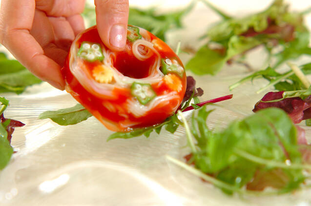 ドーナツ素麺の作り方の手順6