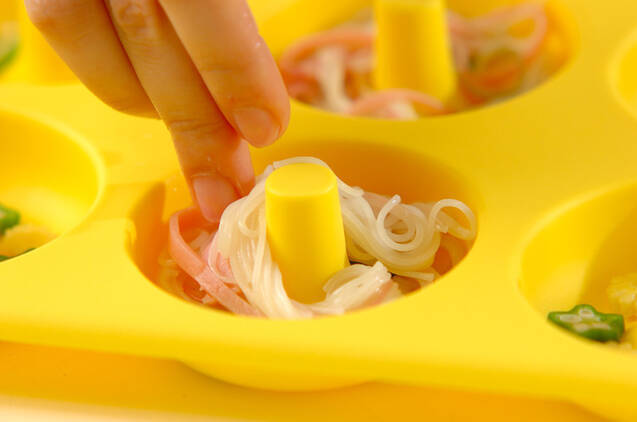 ドーナツ素麺の作り方の手順4