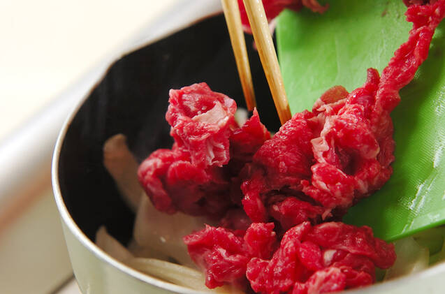 肉ジャガ風煮物の作り方の手順7