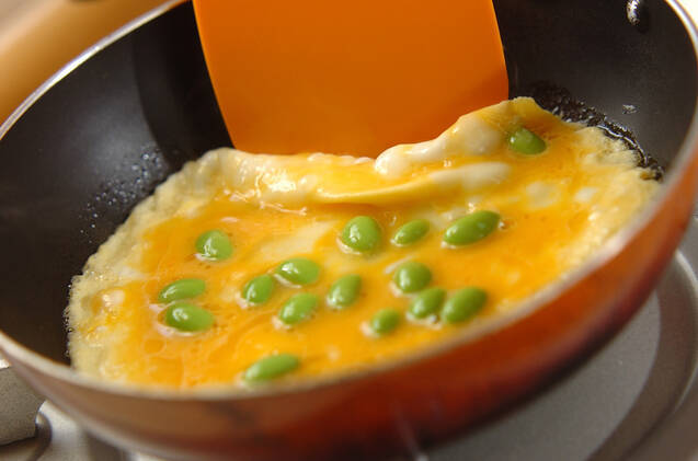 枝豆オムレツの作り方の手順2
