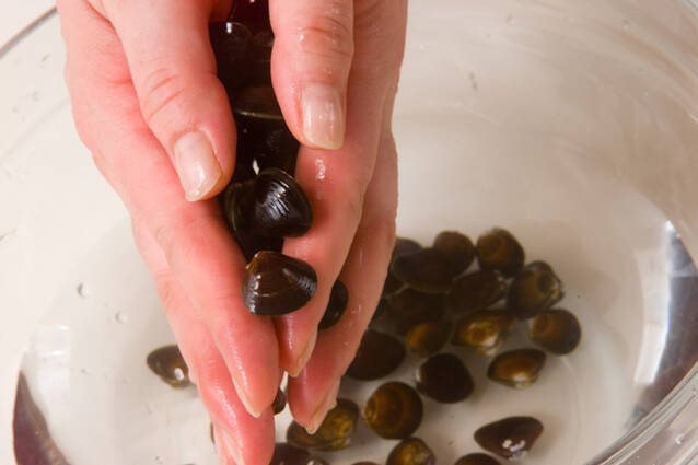 シジミのみそ汁の作り方の手順1