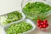 水菜のサラダ・ゴマドレの作り方の手順1