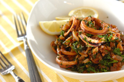 イカのパセリソース