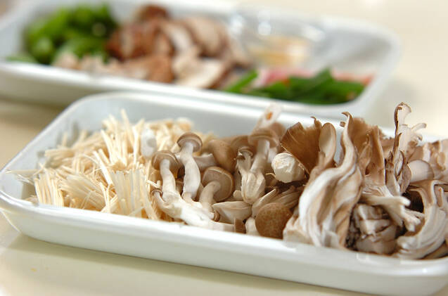 和風キノコパスタの作り方の手順1