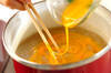 レンコンとショウガの卵汁の作り方の手順4