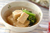 小松菜と高野豆腐のサッと煮の作り方の手順
