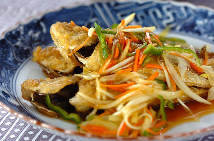 小アジのカレー南蛮漬け