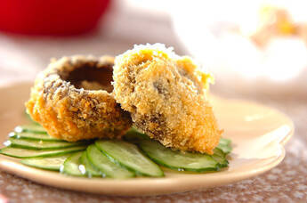 シイタケのチーズフライ