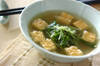 シャキシャキ水菜の中華スープの作り方の手順