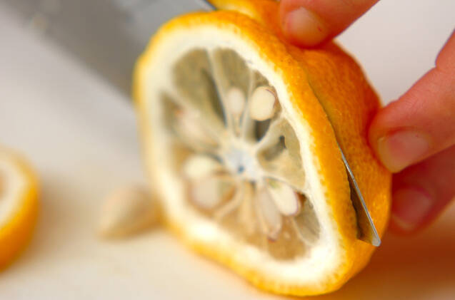 ユズティーの作り方の手順1