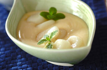 フルーツヨーグルト白玉