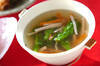 菜の花の中華スープの作り方の手順