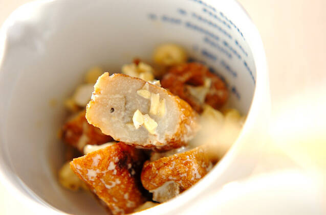 ゴボウ天のからしマヨ和え