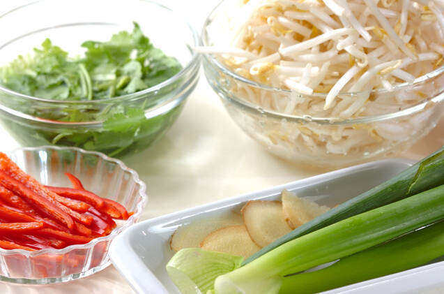 ゆで鶏カレーココナッツの作り方の手順1