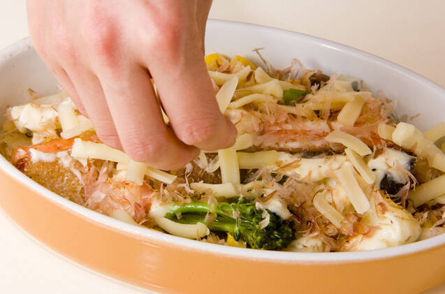 サーモンマヨチーズ焼きの作り方の手順4