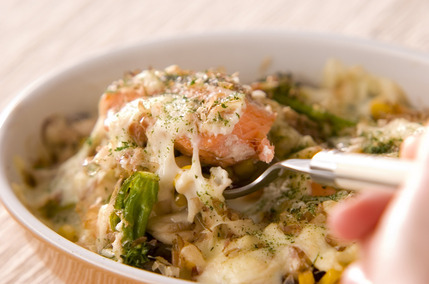 サーモンマヨチーズ焼き