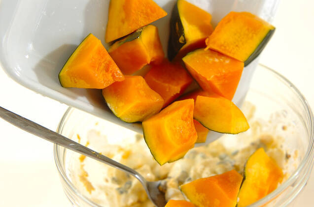 カボチャのタルタル和えの作り方の手順3