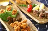 鶏と野菜の揚げ盛り