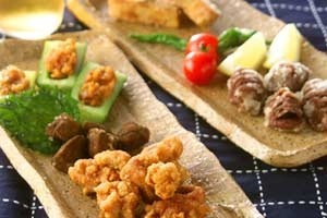 鶏と野菜の揚げ盛り